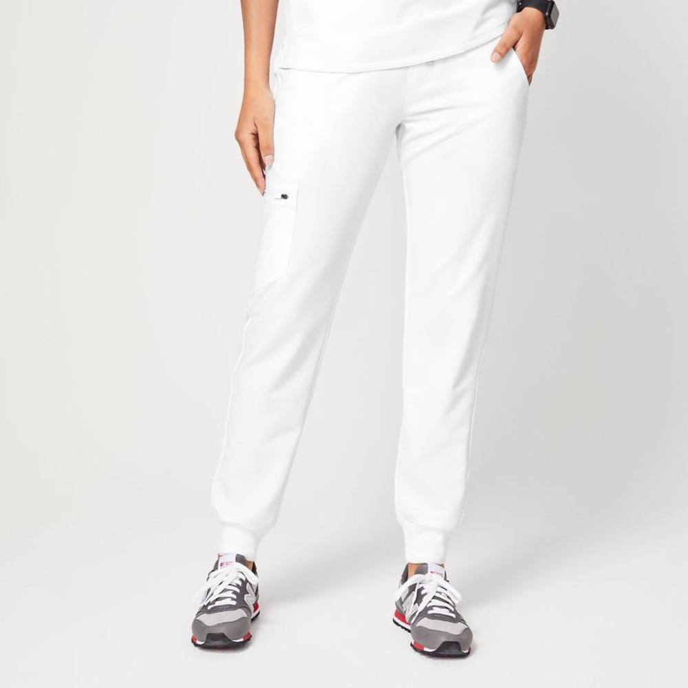 FIGS White Jogger Scrub Pants (S)